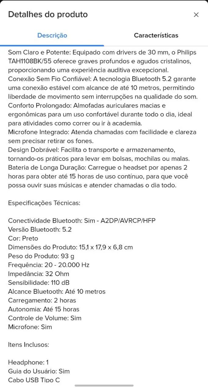 Fone bluetooth Philips, Original. - Foto 4