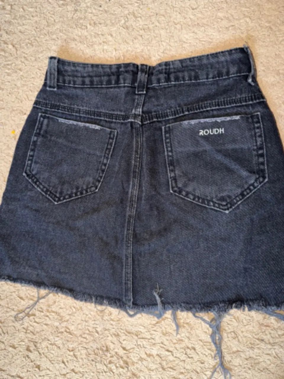Saia preta jeans  - Foto 3