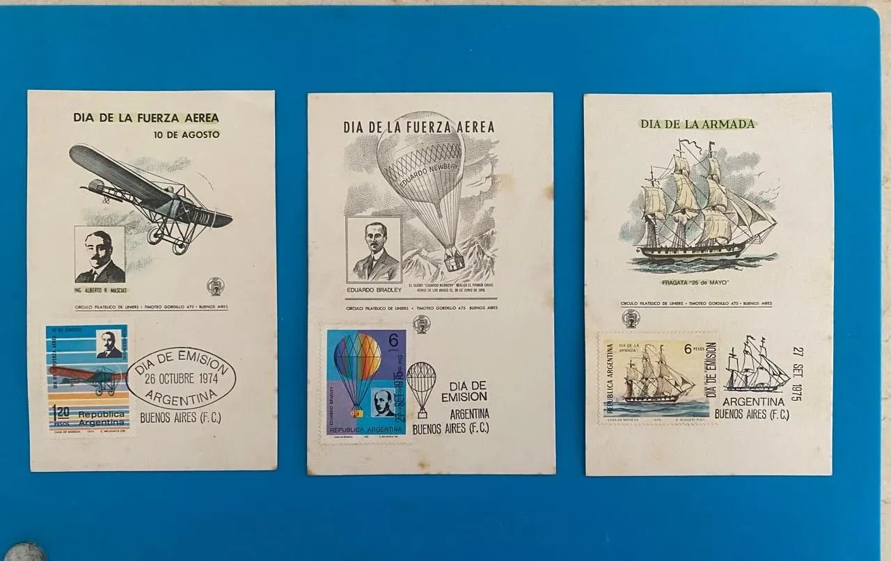 Selos Argentinos, 41 cartões e envelopes - Foto 4