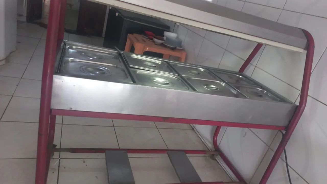 Mesa térmica para refeição 