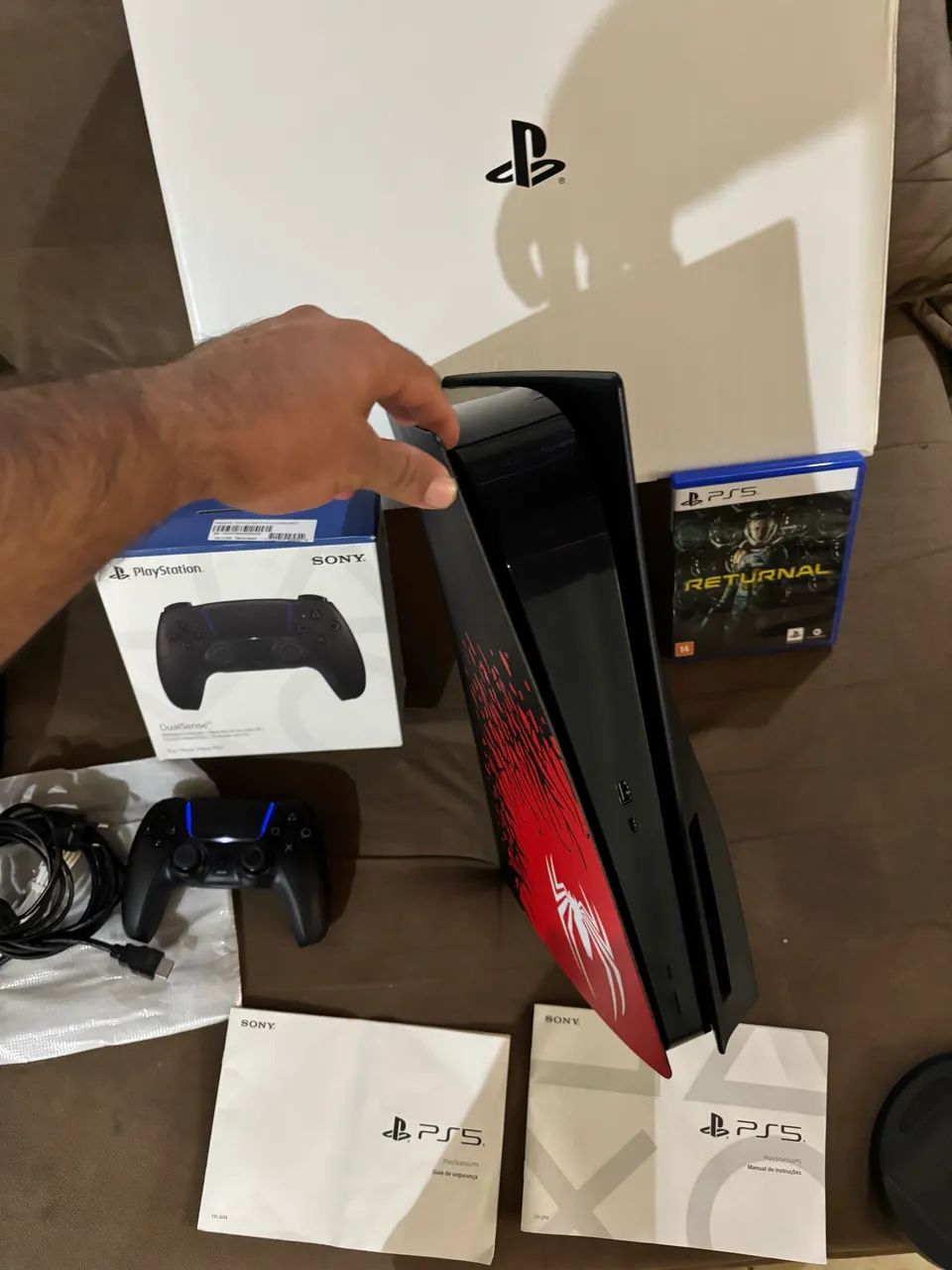 PS5 EDIÇÃO ESPECIAL SPIDER MEN + GTA V + RETURNAL + COD + FORTNITE + OUTROS - Foto 5
