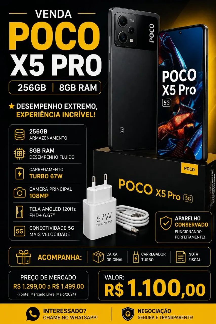 Xiaomi poco x 5pro 256gb