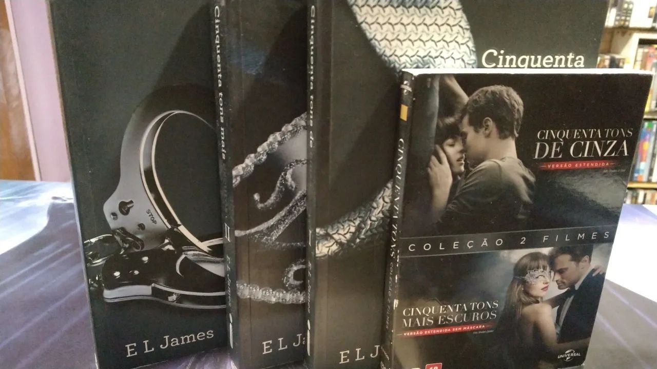Dvds+Livros Cinquenta tons de cinza. - Foto 5