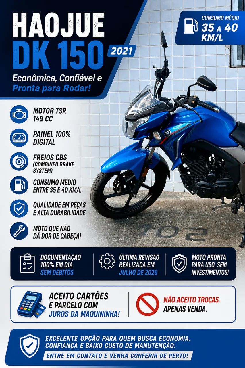 Haojue DK 150 Azul