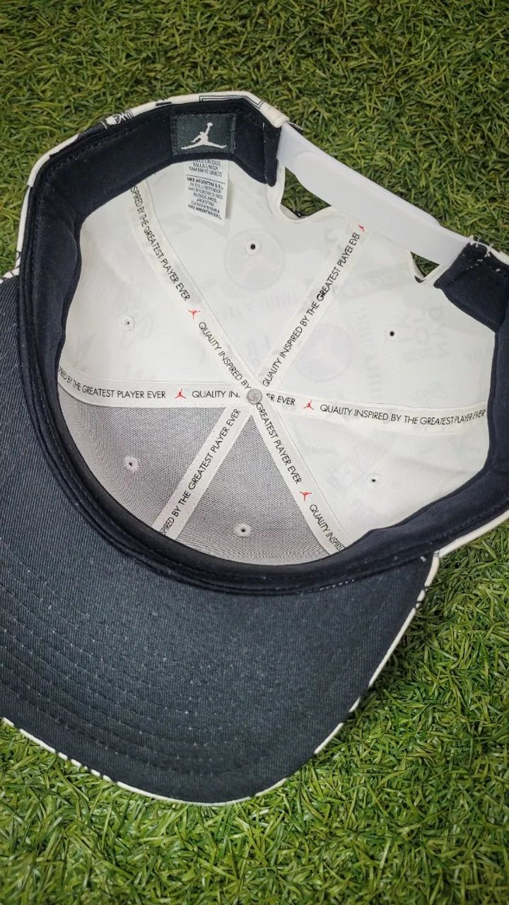 Boné Air Jordan Pro Graphic Hat White Snapback Usado Original - Foto 5