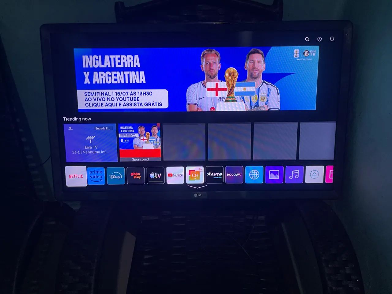 Linda TV LG smart 32 polegadas top de linha funcionando perfeitamente - Foto 3
