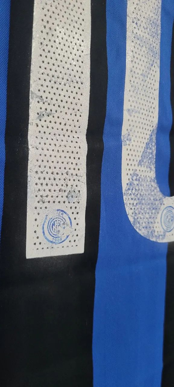 Camisa de Jogo Adriano Imperador 2005 Inter de Milão XL Made in Bulgária  - Foto 4