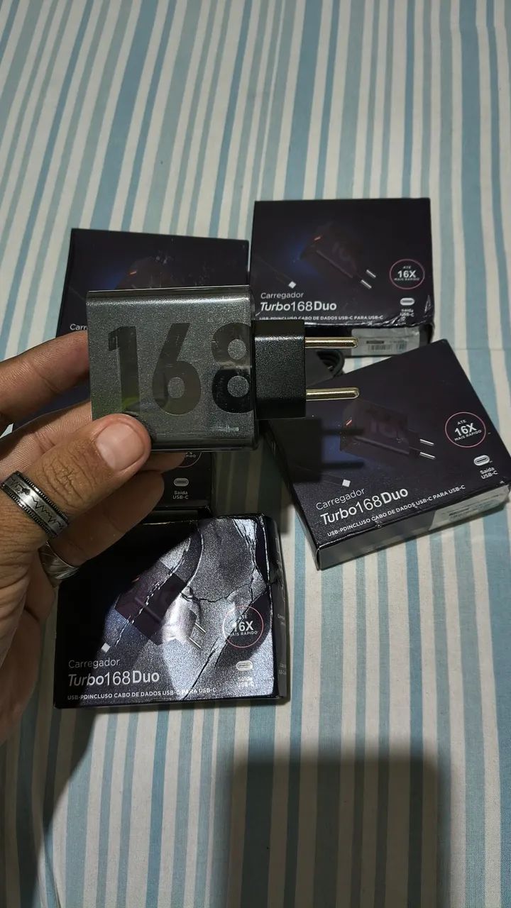 Carregador Turbo Duplo USB Tipo C e A1 - Foto 2