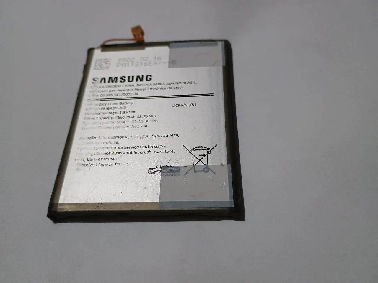 Bateria Celular Samsung Galaxy PA1T2116ES/B - Foto 3