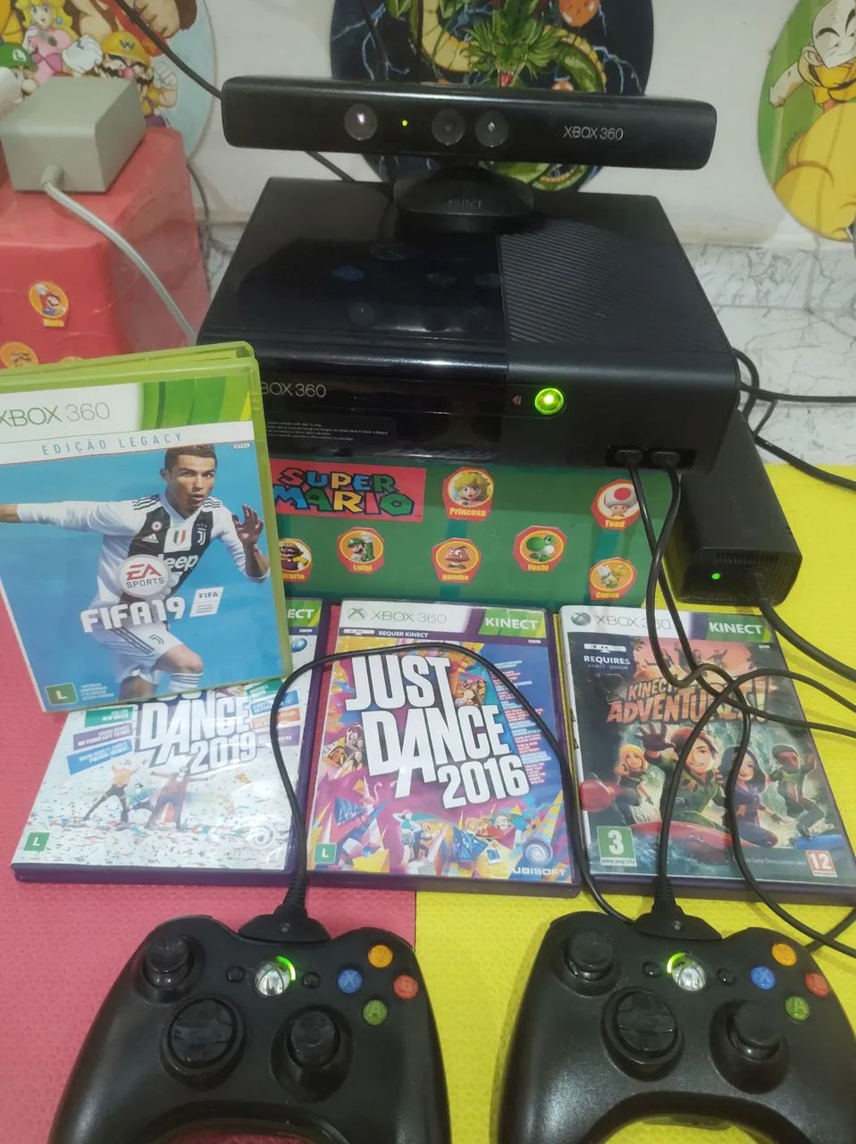 Xbox 360 500g com dois controles e jogos original  - Foto 4