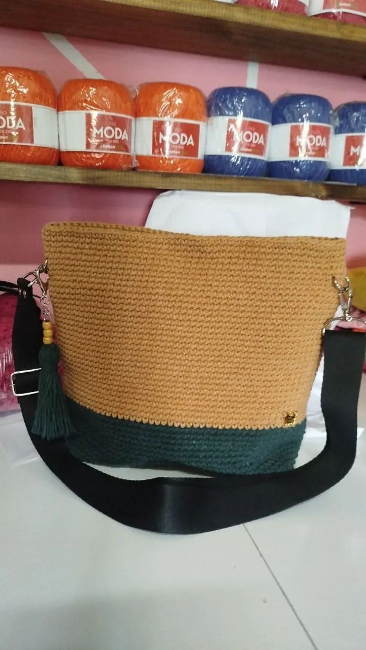 Bolsa de crochê linda  - Foto 2