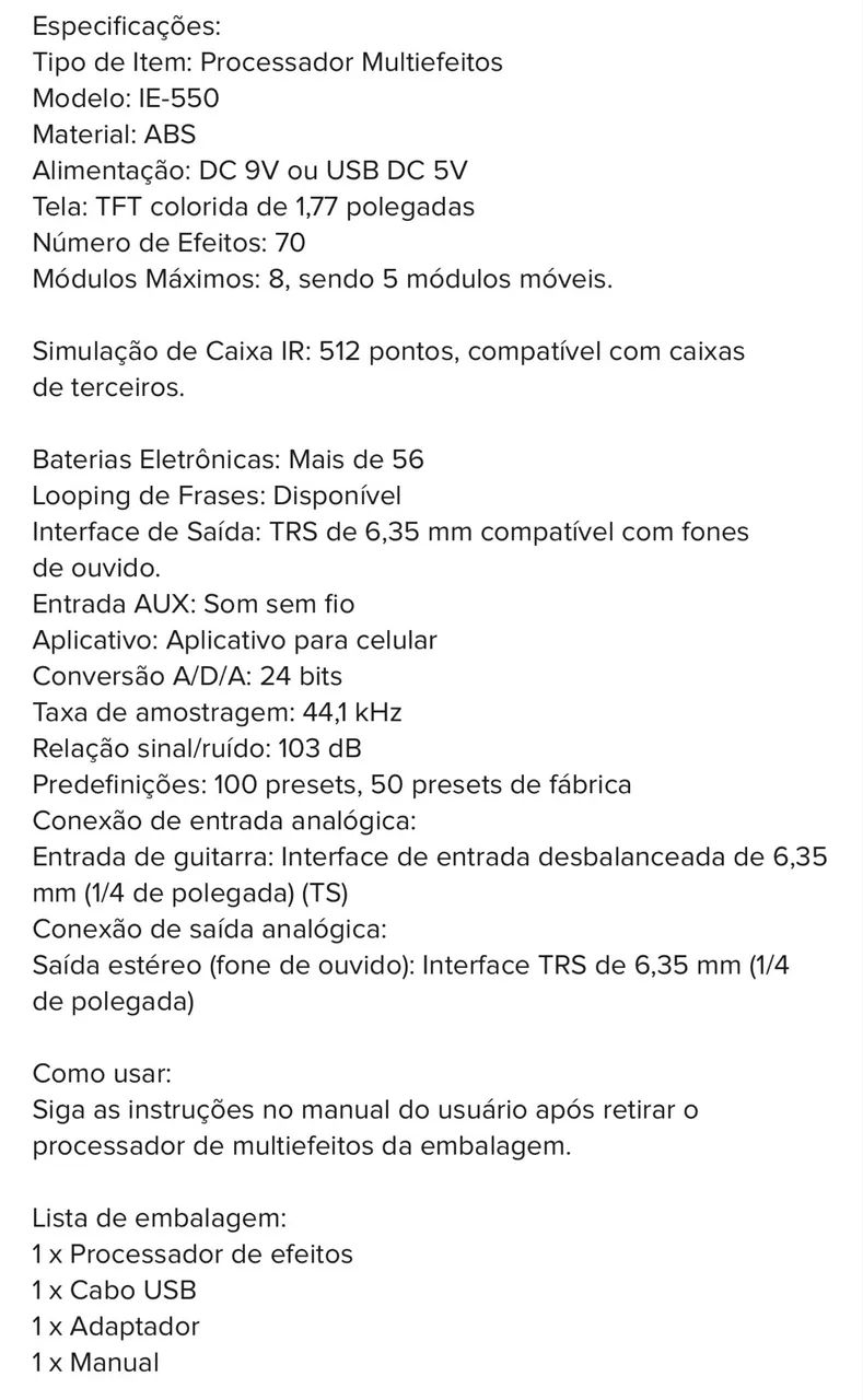 Pedaleira nova na caixa - Foto 3