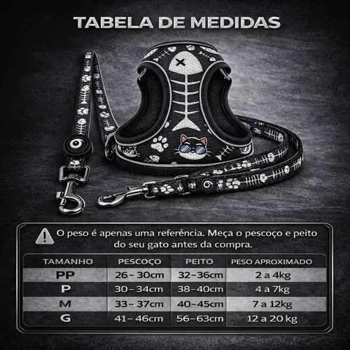 Peitoral para gato tamanho G - Foto 4