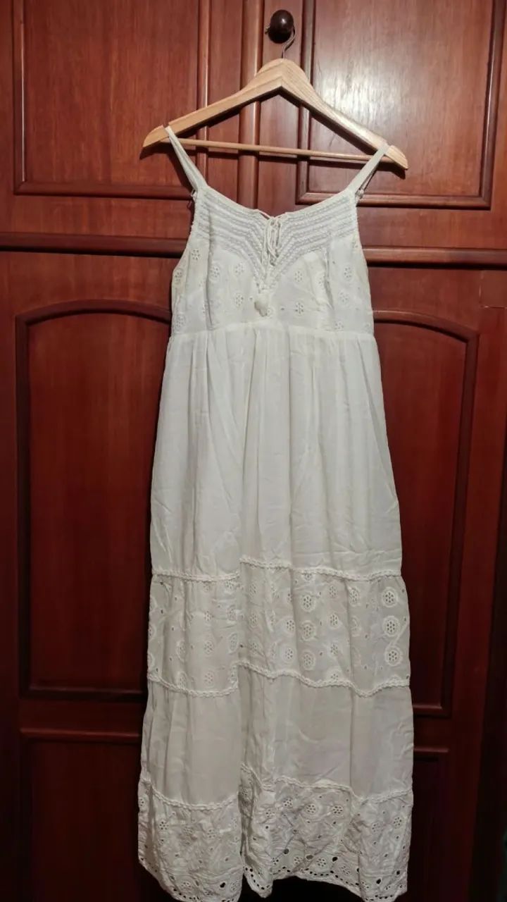 Vestido Longo Lese Blanco