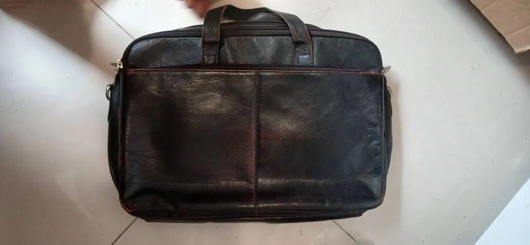 Lote 4 Pastas Executivas Vintage E Couro Legítimo (Brami E Outras) - Foto 5