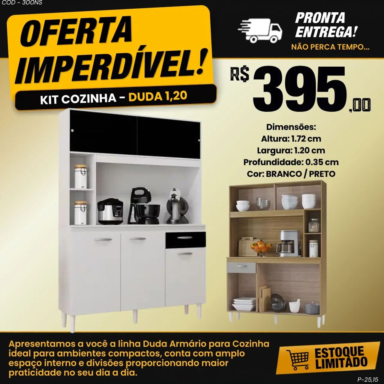 Kit cozinha Duda - ENTREGA IMEDIATA 