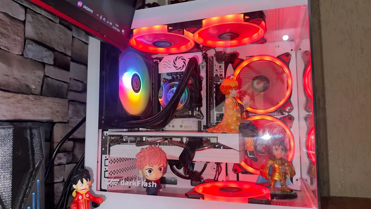     ? PC Gamer + 2 Monitores + Cadeira + Fone - Foto 5