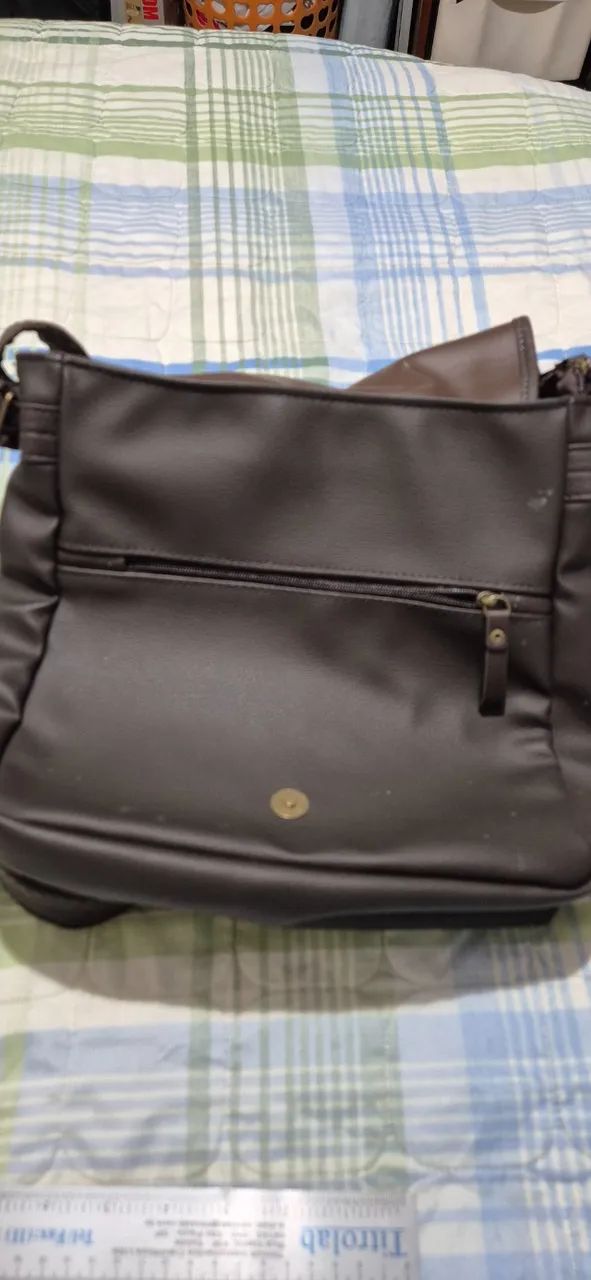Bolsa de couro masculina 