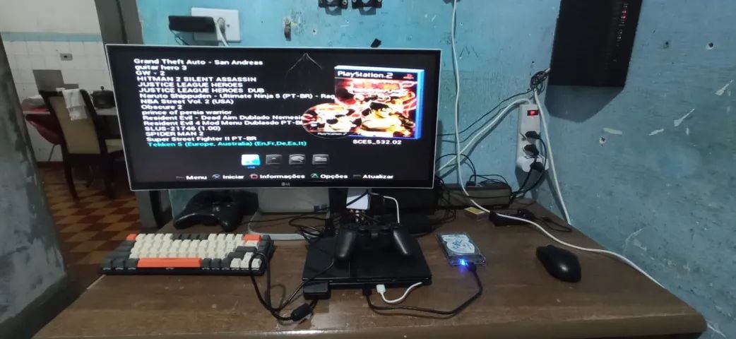 PS2 Slim Completo com HD 250GB - Foto 2