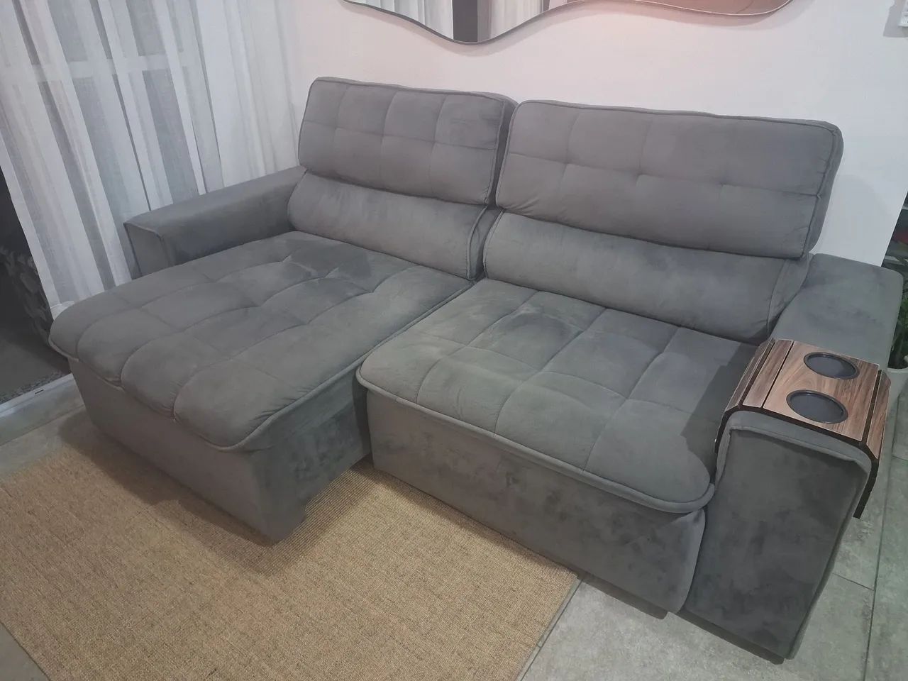 Sofá retrátil 2,20 largura loja pieta  - Foto 2