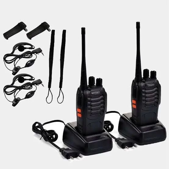 Kit 2 Rádios Ht Comunicador Walktalk Completo 