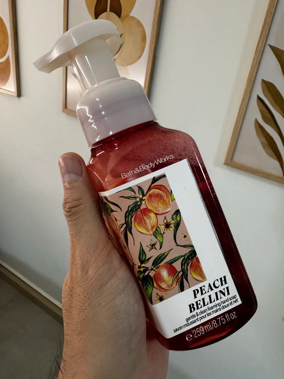 Sabonete para mãos Bath & Bodyworks Peach Bellini 259ml