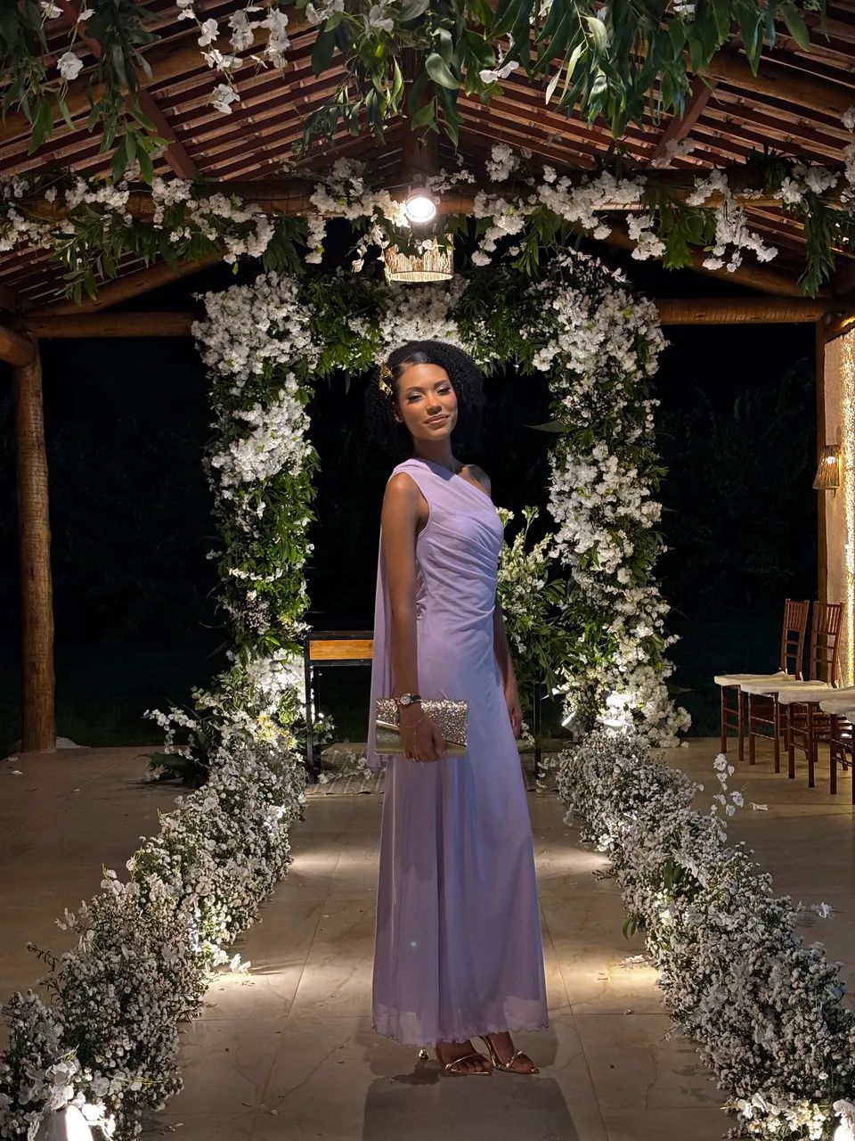 Firerie Vestido Longo Elegante e Romântico 