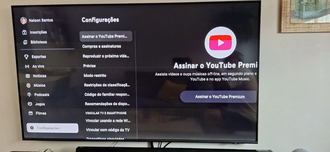 TV 55 Samsung defeito de tela - Foto 2