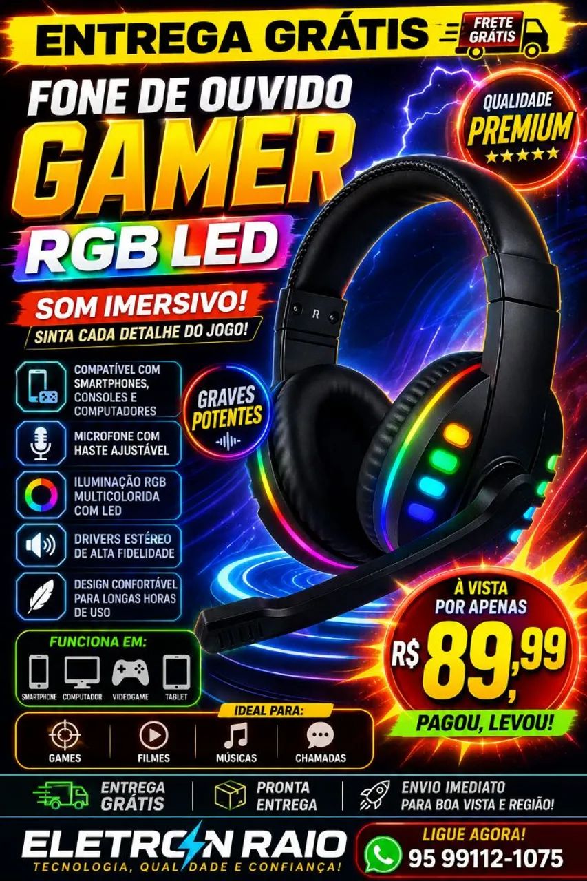 Fone GAMER 