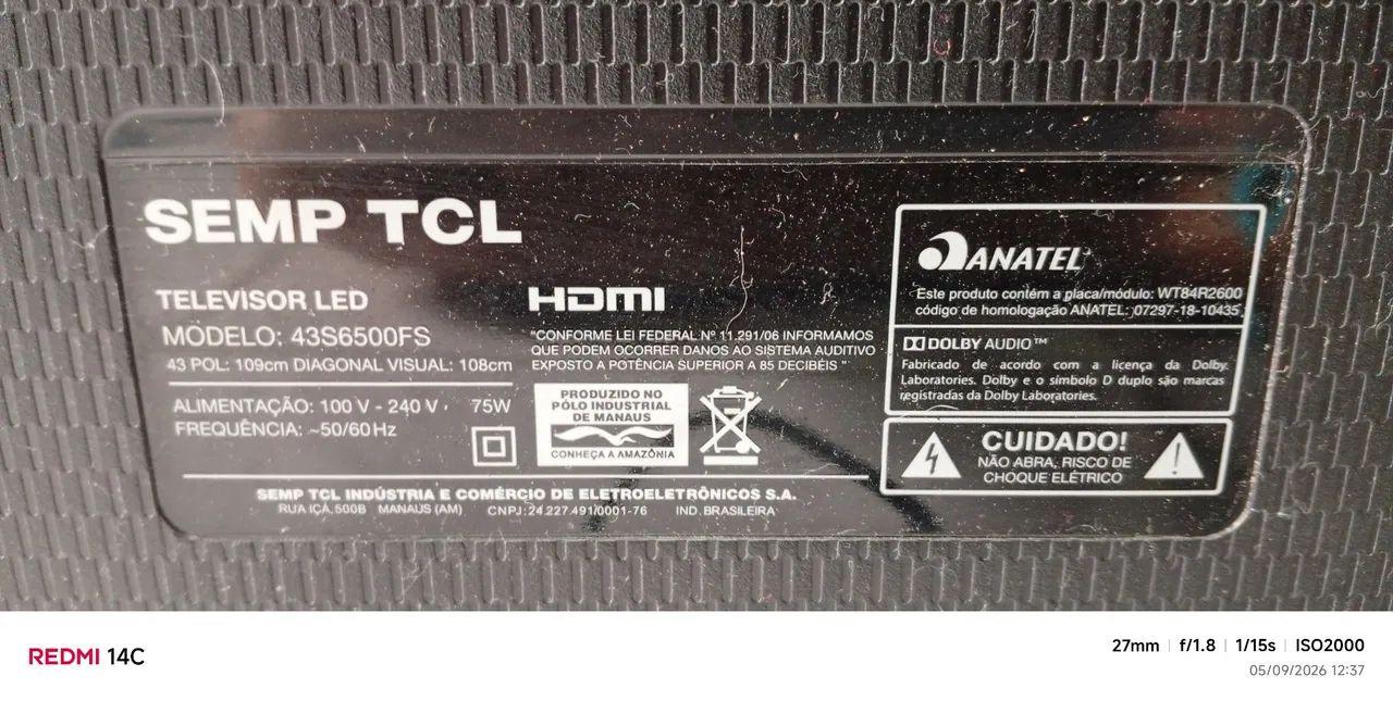 Tv Semp TCL HDMI 43 p  - Foto 4