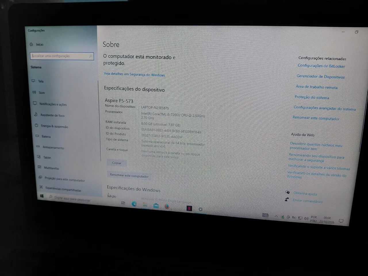 Notebook aspire f5 ACER - Foto 2