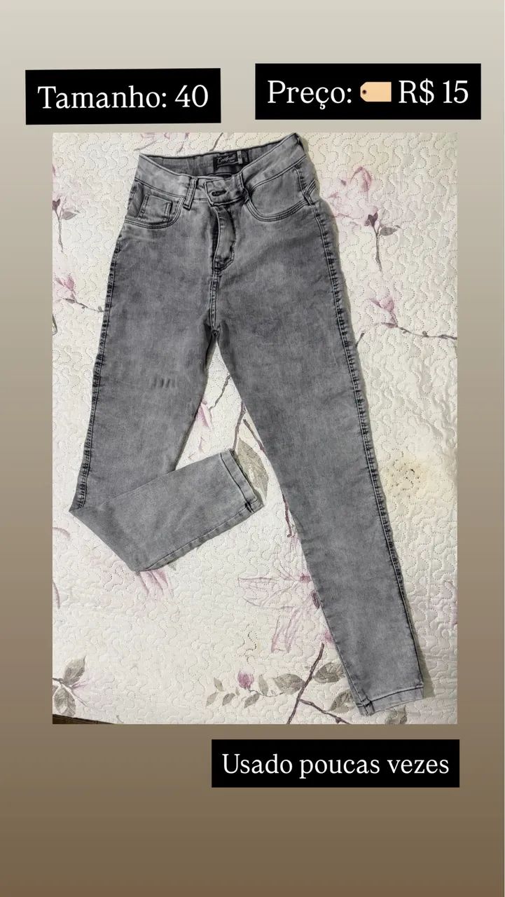 calças jeans e saias 