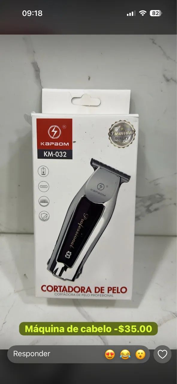Máquina de barba e acabamento recarregável 