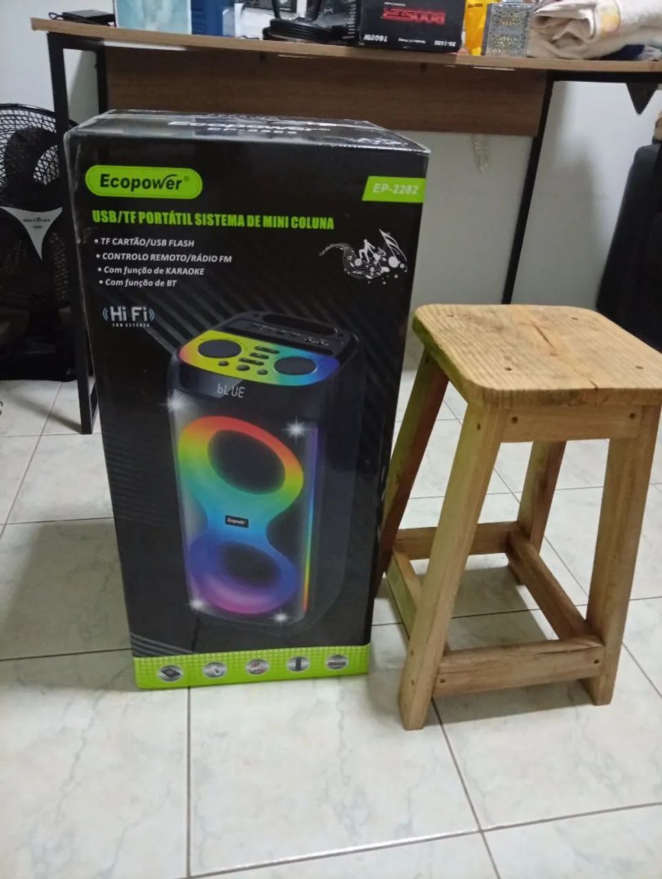 Caixa de som portátil ecopower bluetooth  - Foto 4