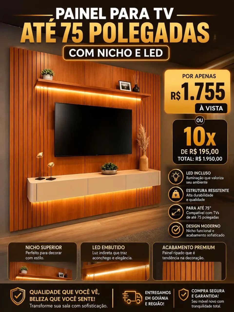 Painel para tv