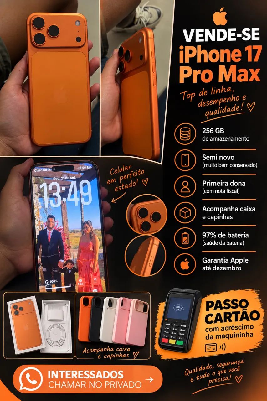 iPhone 17 pro max 256 gb