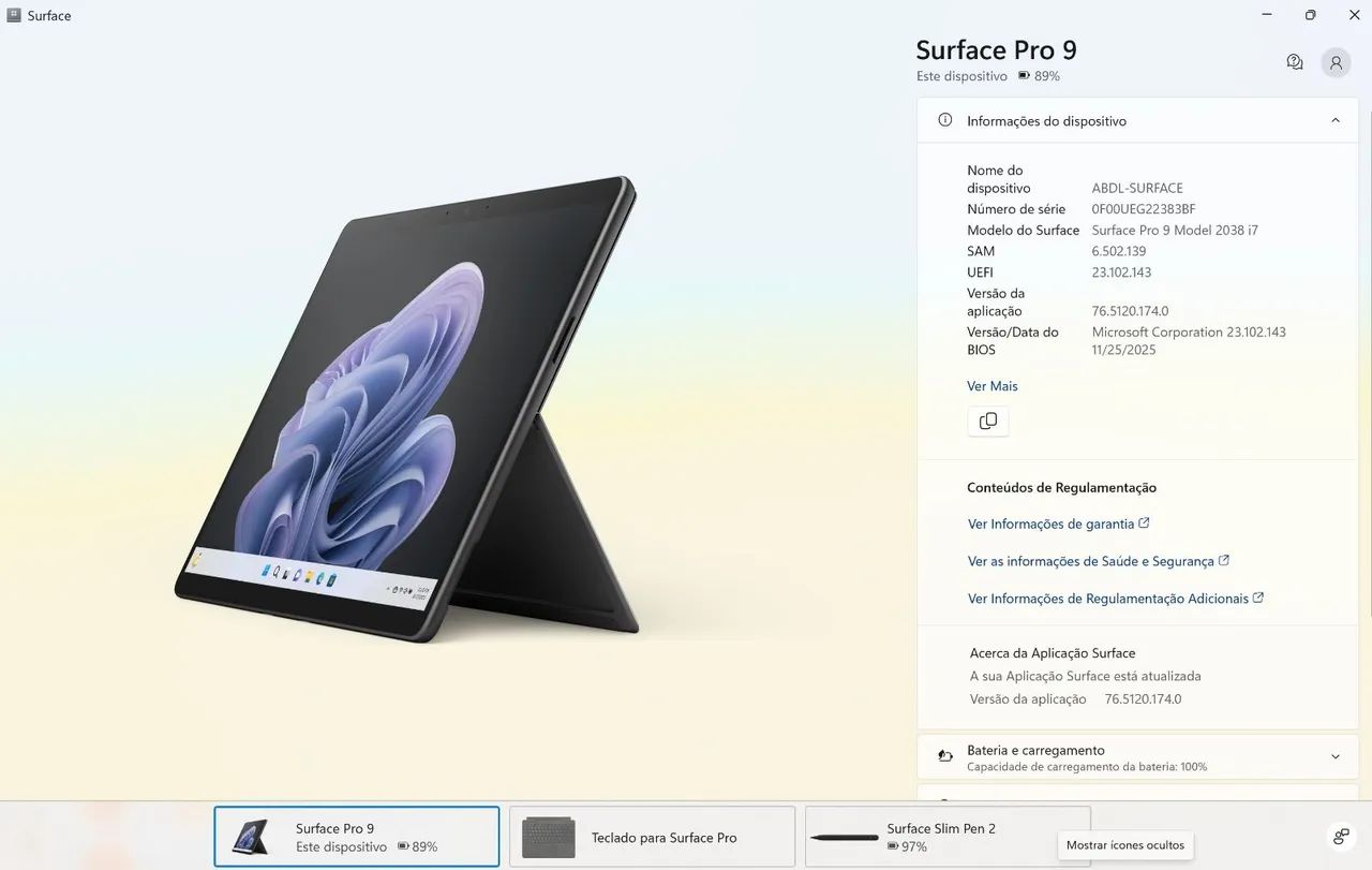 Surface Pro 9 (i71255U 16GB) com teclado e Slim pen2 - Foto 5