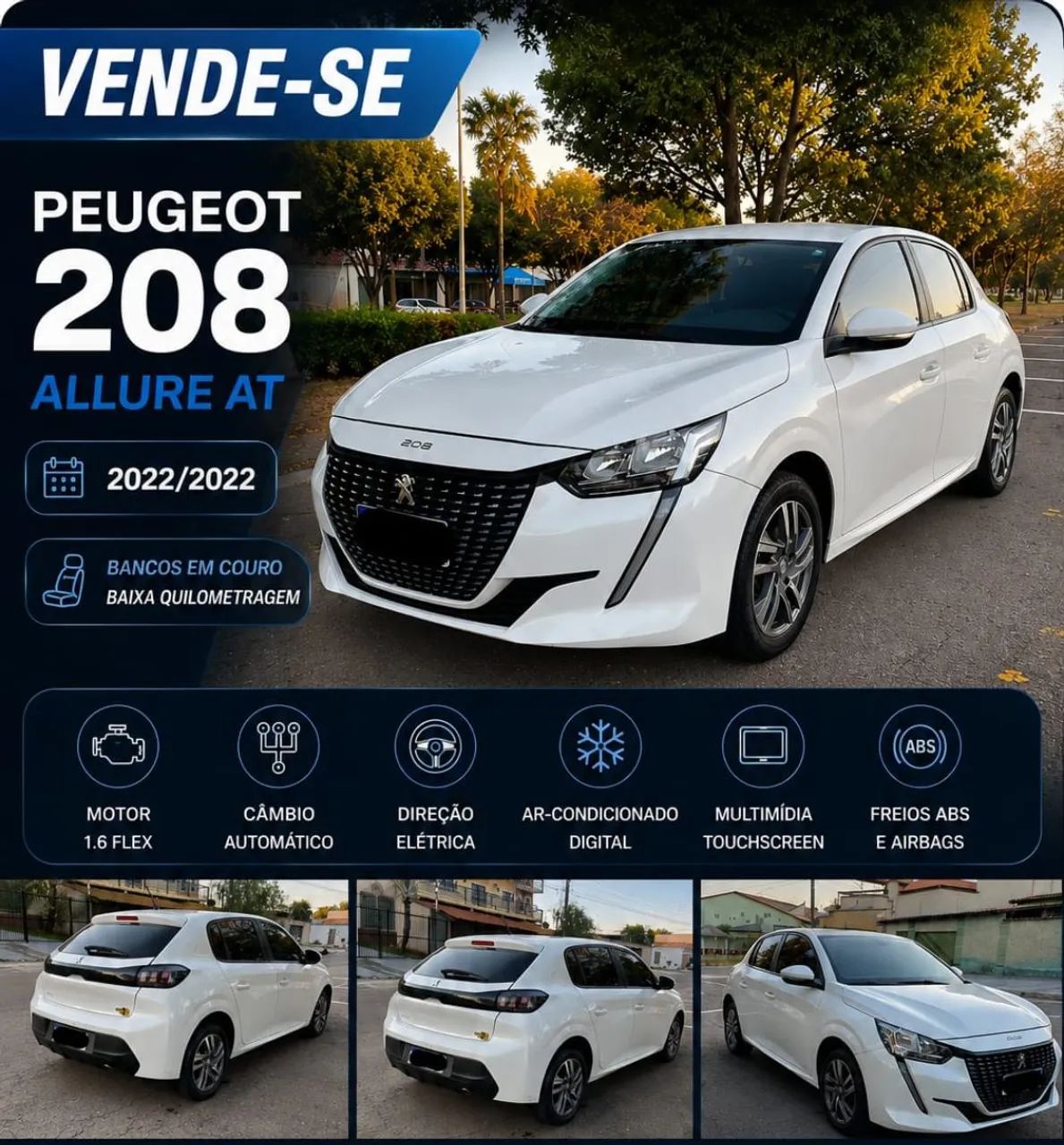 Peugeot 208 208 Allure 1.6 Flex 16V 5p Aut. 2022