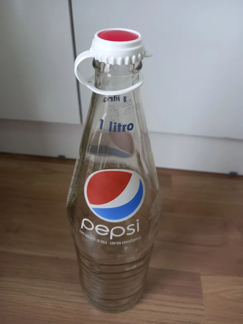 GARRAFA VIDRO PEPSI 1 LITRO ANTIGA ORIGINAL - Foto 2