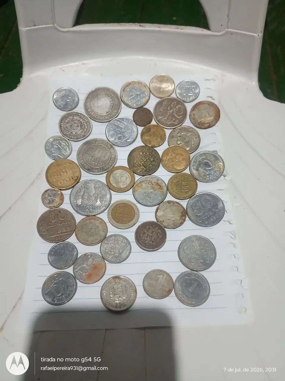 Lote De Peças Numismáticas Antigas Para Coleção