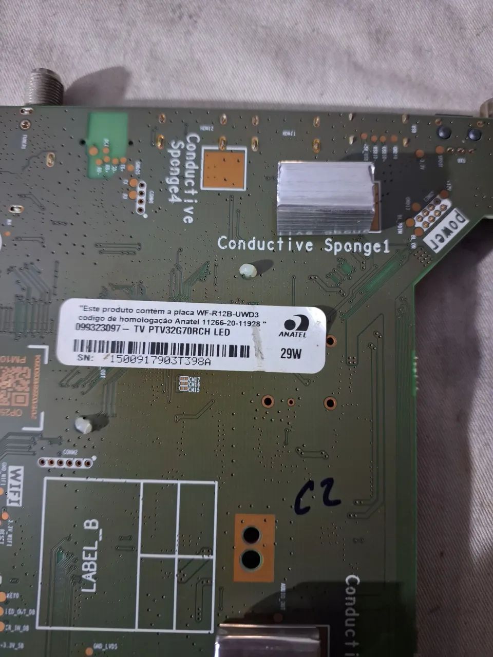 Placa principal ptv 32g70rch led - Foto 3
