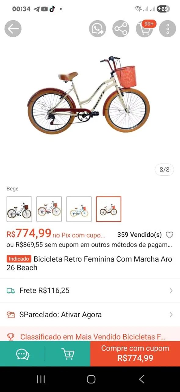 Bicicleta retrô 
