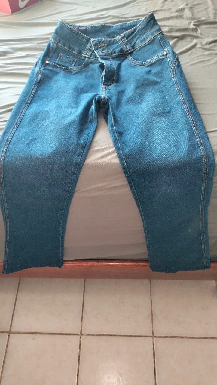 Calça jeans n 42 com elastano 