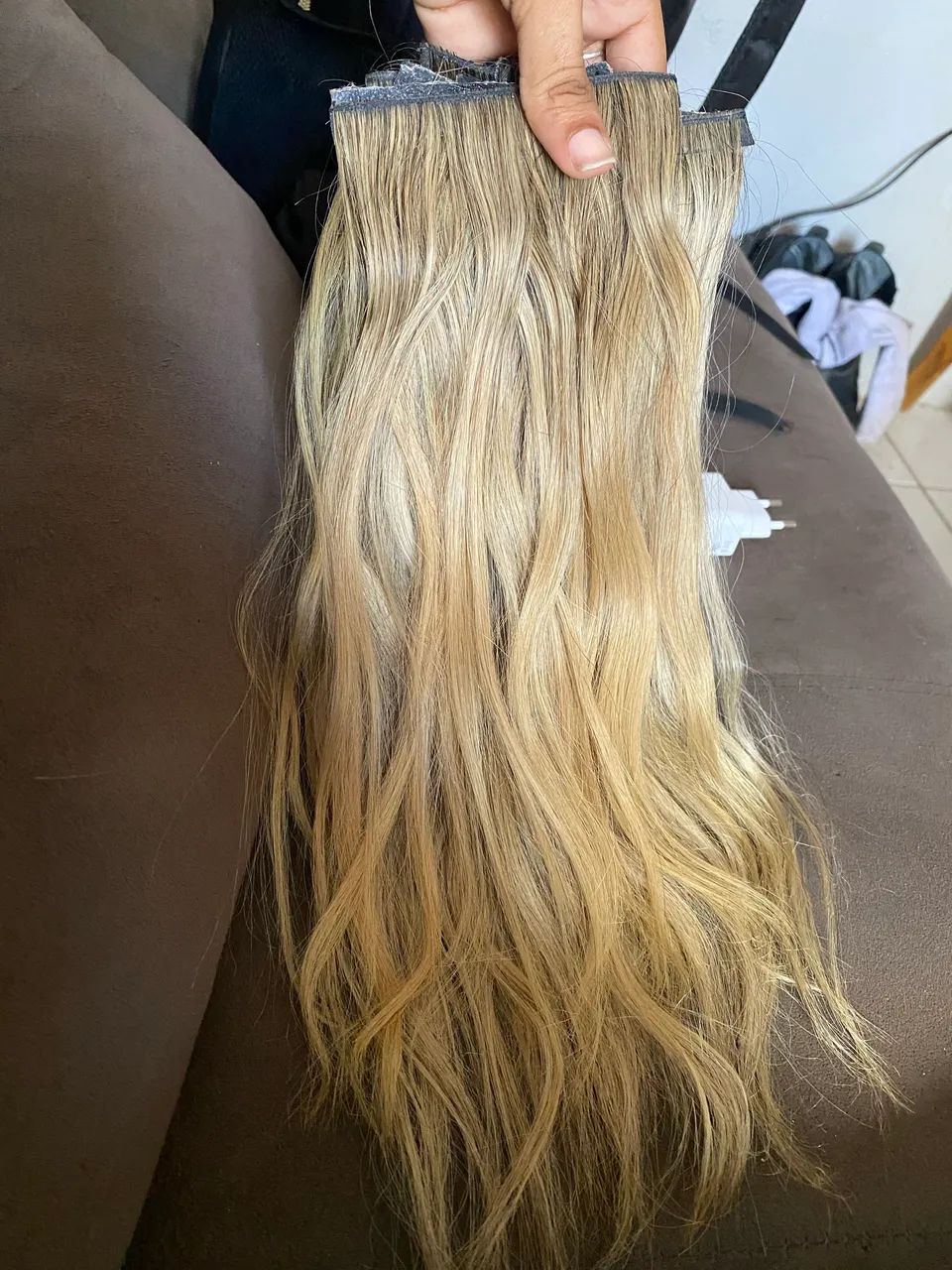 Mega Hair loiro bio adesivo - Foto 2