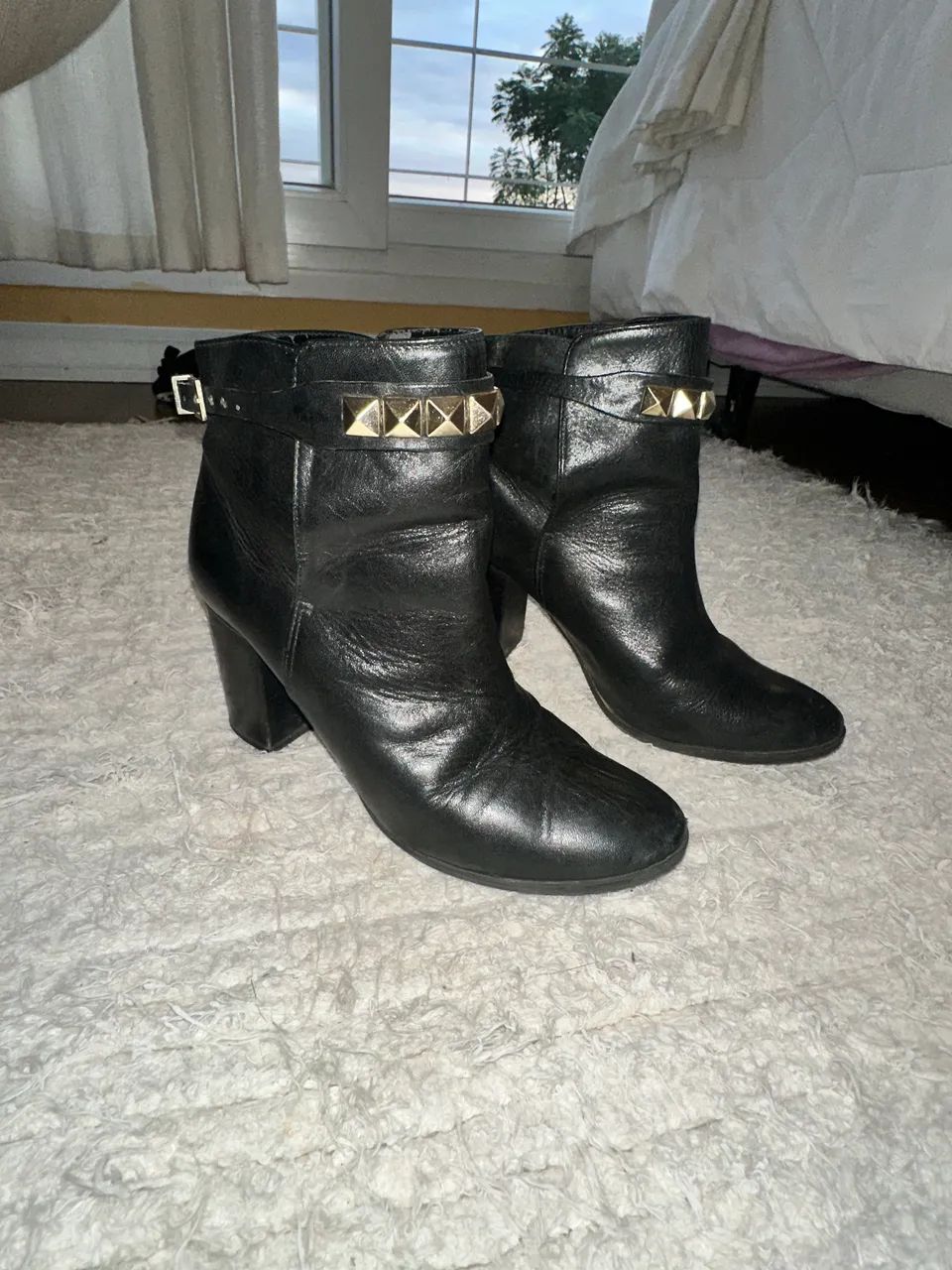 Bota de couro Schutz