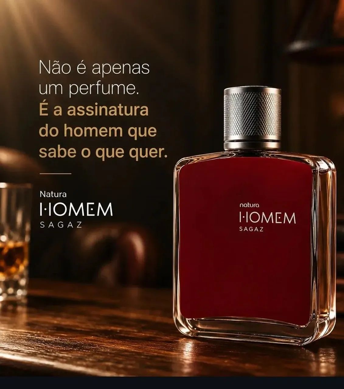 DEO PARFUM NATURA HOMEN SAGAZ  - Foto 3