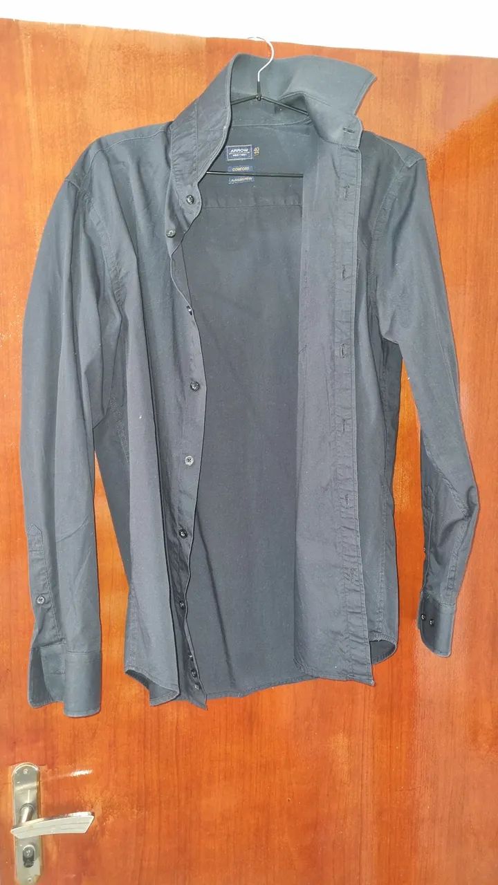 Camisa Social Arrow Preta Tamanho M