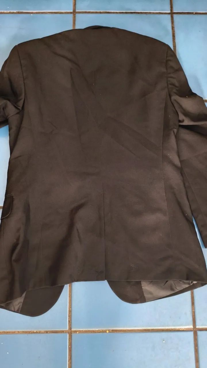 Blazer masculino preto 48 - Foto 4