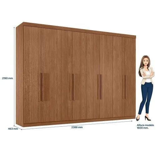Roupeiro com 8 portas com 2,40m - PRONTA ENTREGA - Foto 2