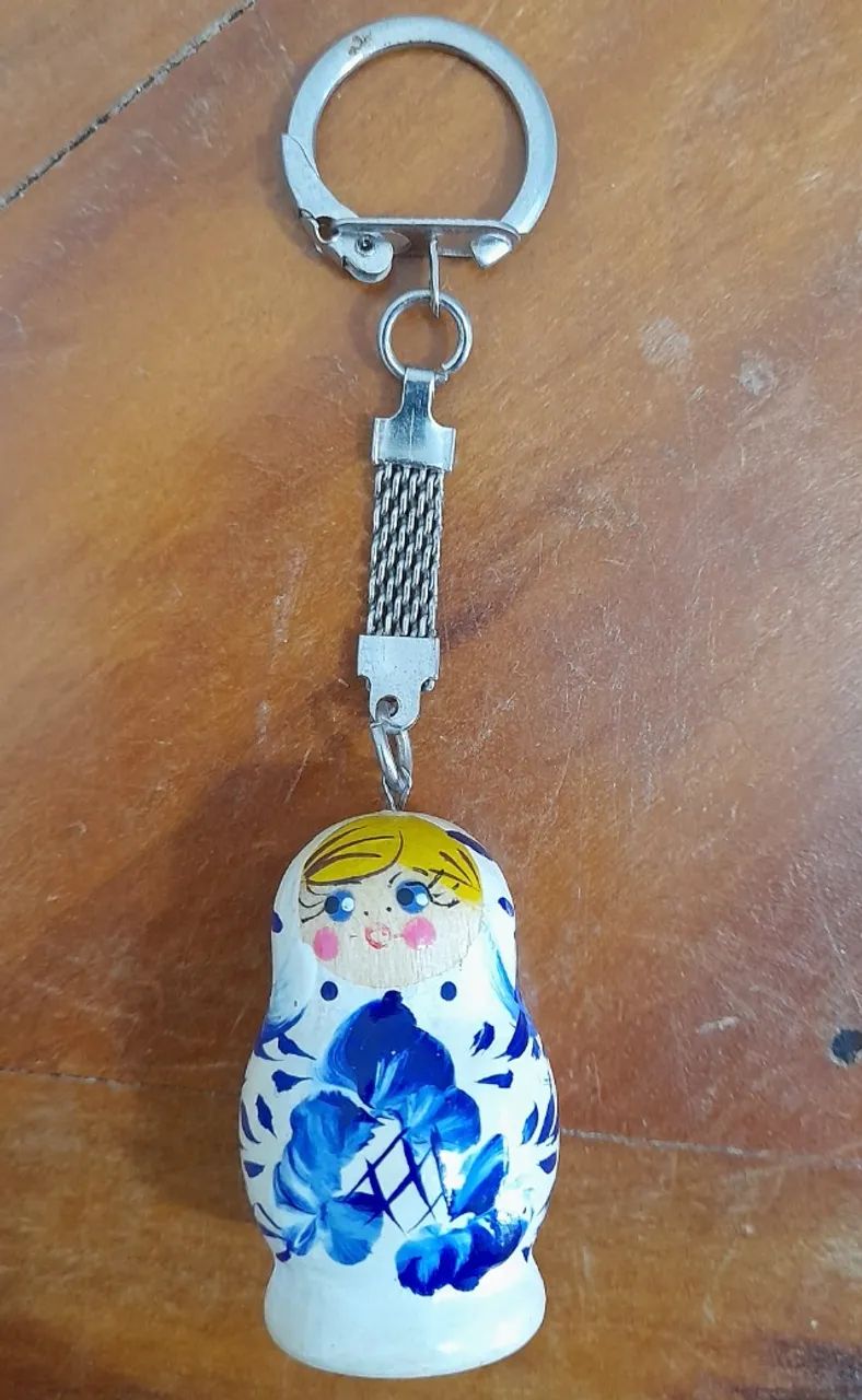 Chaveiro Original Russo - Matrioska - Década De 1970 - Foto 4